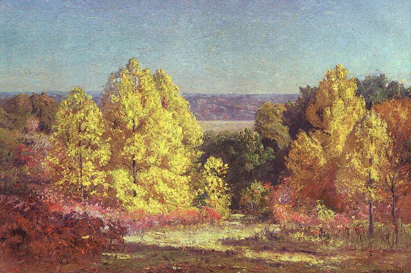 Theodore Clement Steele The Poplars oil painting image